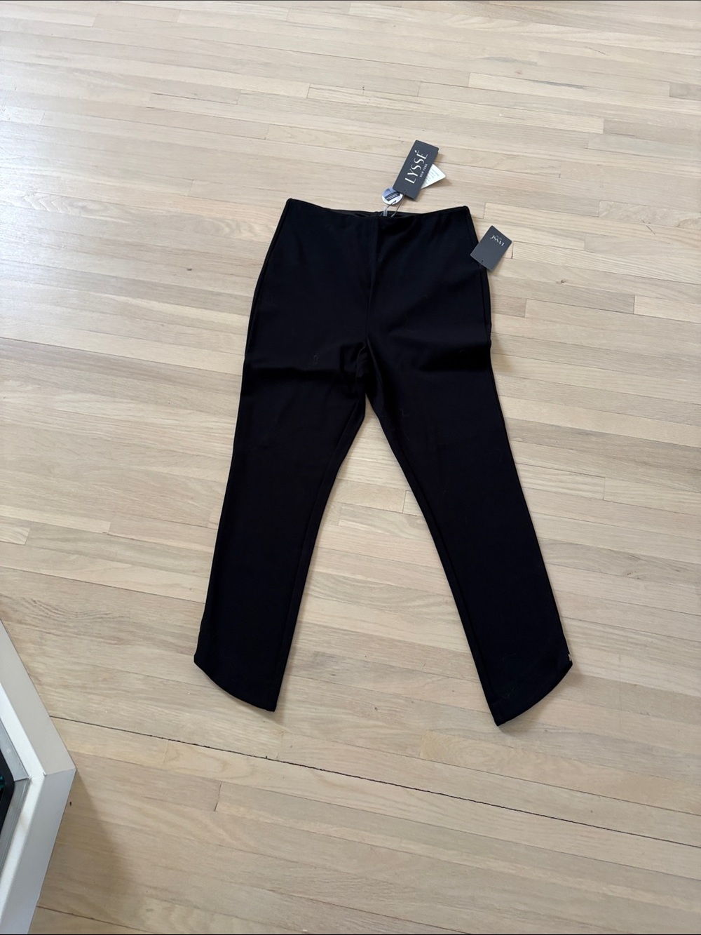 Lysse Black Straight-Leg Pants